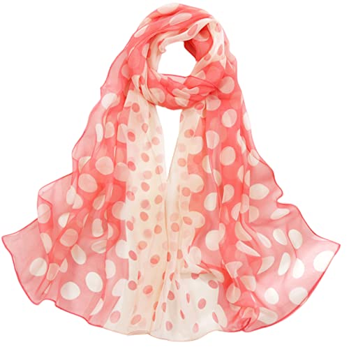 FAIRYGATE Damen Schals in Pink - Weicher Chiffonschal mit Farbverlauf - Langer Schal für Damen und Hijab - A4809 von FAIRYGATE