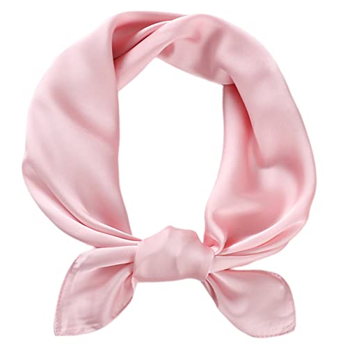 FAIRYGATE Damen Seidenschal Satin Seidentuch Silk Scarf Kleiner Quadratischer Netter Vintage Retro Halstuch für Frauen Mädchen A2311 von FAIRYGATE