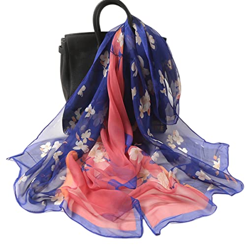 FAIRYGATE Damenschal Chiffon Schal Bunt Seidenschal Damen Seide Chiffon Schal Georgette Farbe Schals & Tücher für Frauen Stola für Abendkleid 39024 von FAIRYGATE