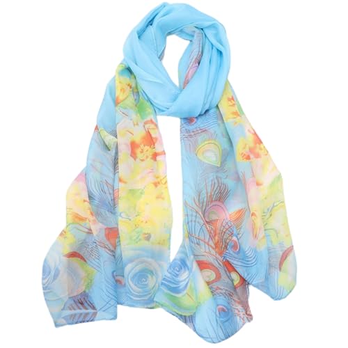 FAIRYGATE Großes Tuch Damen Elegant Schals - Fashion Schal Leicht Tücher Musselin Stola Herbst Frühling 034 von FAIRYGATE