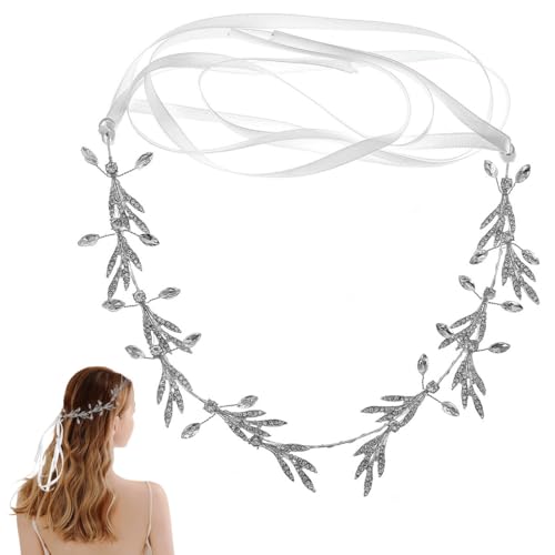 FAIRYGATE Haarreifen Braut Tiara Schmuck Stirn Haarband Boho Haarschmuck Stirnband Festival Hochzeit Kopfschmuck für Frauen und Mädchen 4924 von FAIRYGATE