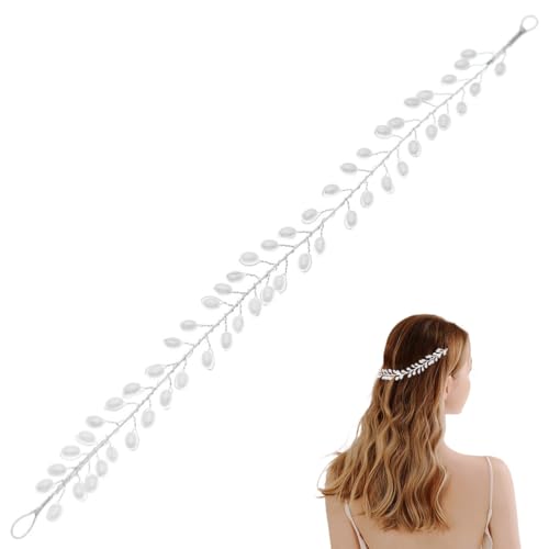 FAIRYGATE Haarreifen Mädchen Perlen Haarschmuck Hochzeit Kopfschmuck Festival Haarreif Accessoires für Frauen 4918 von FAIRYGATE