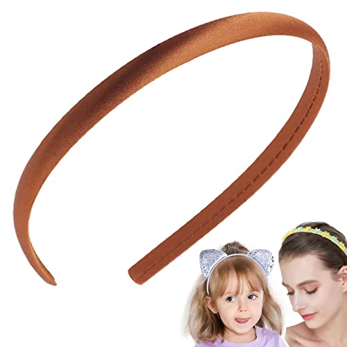 FAIRYGATE Haarreifen Satin Stirnbänder Bunt Rutschfeste Haarbänder Breite DIY Haarschmuck für Mädchen Kinder 4429 von FAIRYGATE