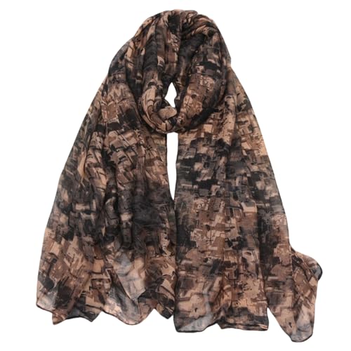 FAIRYGATE Halstuch Damen Frühling Musselin Schal - Sommer Stola Schals Leicht Tuch Große 70031 von FAIRYGATE