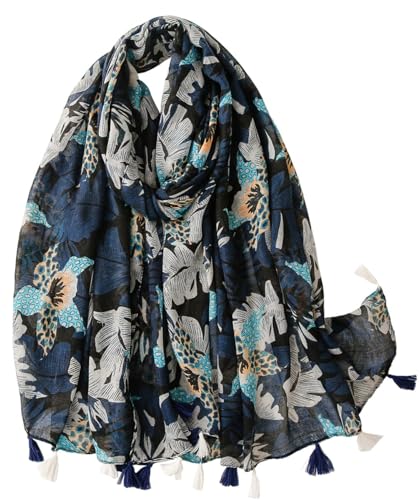 FAIRYGATE Halstuch Damen Schal,Wickelschal,leichter Reiseschal,Weiche Wickelschals aus langem für Damen 63102 von FAIRYGATE
