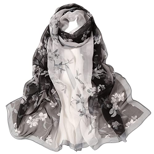 FAIRYGATE Halstuch Damen Seide Georgette Chiffon Stola Schal für Kleider in verschiedenen Farben 39018 von FAIRYGATE