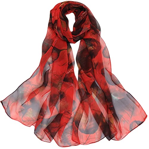 FAIRYGATE Halstuch Damen Seide Sheer Chiffon Tücher und Wraps für Abendkleider Damen leichter weicher Schal für Hochzeit Braut Schultertuch A4113 von FAIRYGATE