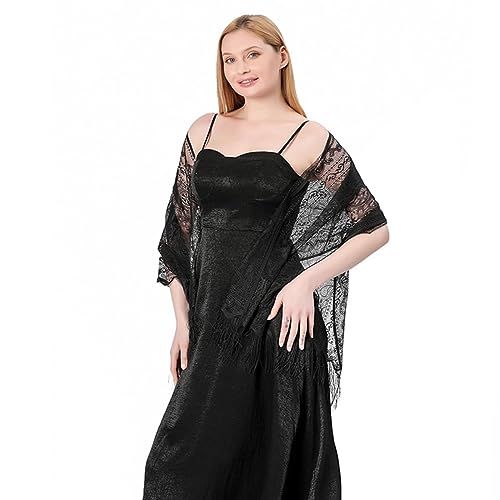 FAIRYGATE Halstuch Damen Stola für Damen Festlich Spitzenschal Party Schals Für Abendkleid weicher Cashew Schal Hochzeitskleider A0620 von FAIRYGATE