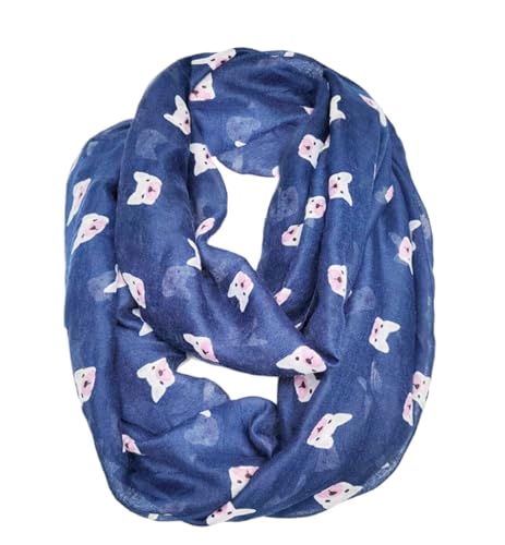FAIRYGATE Halstücher für Damen Schal Damen Blau Loop Frühling Loop Damen-Schal Frühlingsschal Schlauchschal Rundschal Tuch uni Unisex Unifarben Einfarbig Halstuch DA0314 von FAIRYGATE