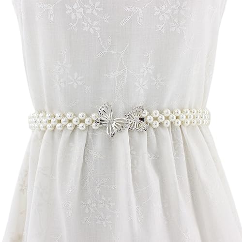 FAIRYGATE Kettengürtel Perle Gürtel für Frauen Schärpen Hochzeit Braut Sexy Brautjungfer Kleid Mädchen Taille Kette Dekorative, DA6510 von FAIRYGATE