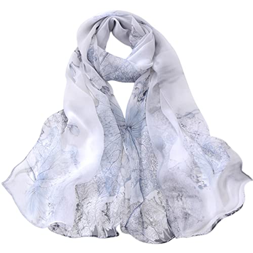 FAIRYGATE Kopftuch Damen Sommer Damen Seide Satin Stola Festlich Shawl für Brautkleider Abendkleider Elegante Party Weicher Schal A4608 von FAIRYGATE