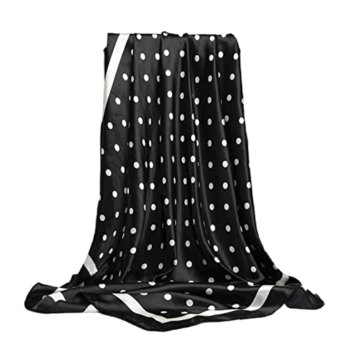 FAIRYGATE Kopftuch Seide Damen Seide Gefühl Schal Halstuch Schal Frauen Elegant Seidenschal Business Seidentuch Scarf Bandana Taschentuch Ansatz Handgelenk Kopftücher DA2418 von FAIRYGATE