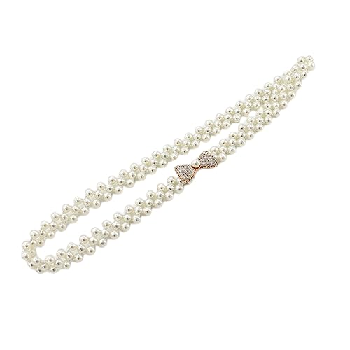FAIRYGATE Mode Kettengürtel für Damen Verzierte Taillenkette Langer Kleid Gürtel Körperkette Perlengürtel, DA6505 von FAIRYGATE