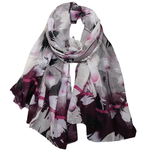 FAIRYGATE Musselin Tuch Damen XXL Schal - Halstuch Groß Dünn Schals Weich Tücher Elegant 59029 von FAIRYGATE