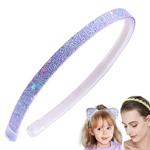 FAIRYGATE Regenbogen Stirnbänder Herz Pailletten Stirnbänder für Kinder Regenbogen Pailletten Stirnband Mädchen Glitzer Stirnbänder für Mädchen Stirnbänder 4222 von FAIRYGATE