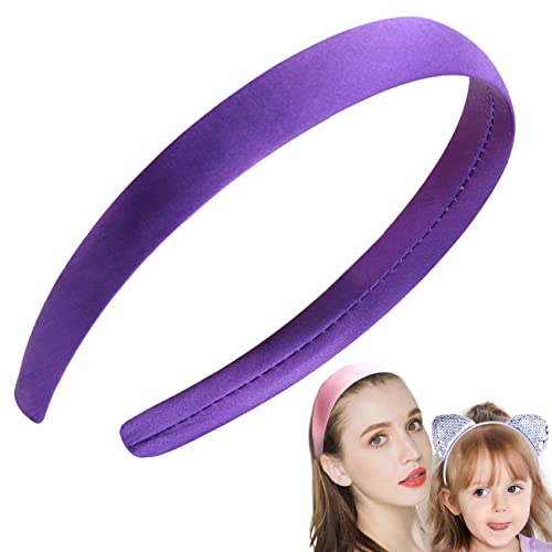 FAIRYGATE Satin Stirnbänder Harte Satin Stirnbänder Rutschfeste Band Haarbänder DIY Haarschmuck Headwear für Damen Mädchen 4518 von FAIRYGATE
