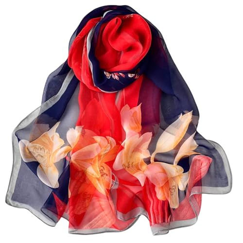 FAIRYGATE Schal Blau Damen Tuch für Damen Mädchen Uni Elegantes Accessoire/Schal/Halstuch/Schulter-Tuch oder Umschlagstuch einsetzbar B7222 von FAIRYGATE