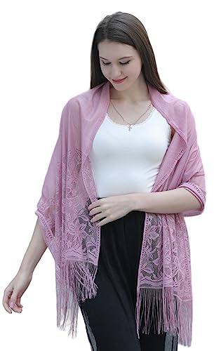 FAIRYGATE Schal Damen Frühling Damen Pashmina Stola Fur Abendkleid Einfarbiger Schal Stola Damen Festlich A6209 von FAIRYGATE