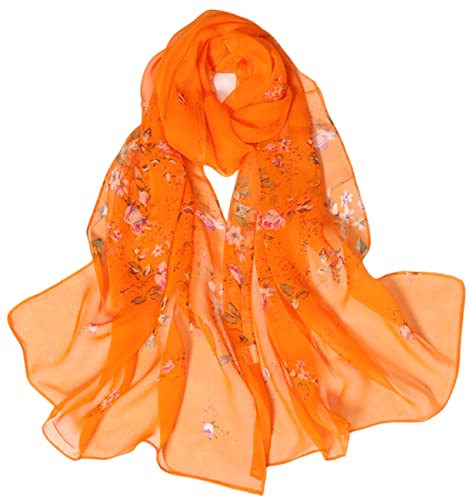 FAIRYGATE Damenschal Schal Damen Frühling Damen Stola Chiffon Schal Sommer Scarves Muslim Kopftuch Halstuch für Abendkleid Braut Hochzeit Sonnenschutz A4211 von FAIRYGATE