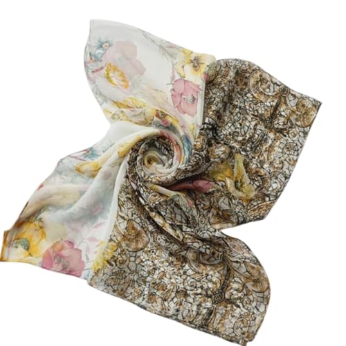 FAIRYGATE Tuch Damen Chiffon Schal Seidenschals Damen Leicht Seidentuch Silk Schal Halstuch Tuch Geschenk Frauen 38018 von FAIRYGATE
