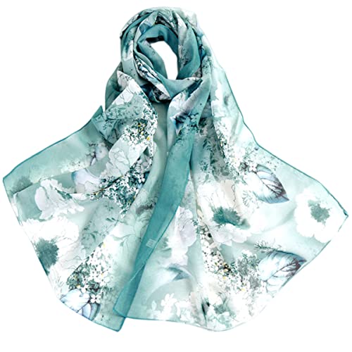 FAIRYGATE Schal Damen Stola Tuch aus Wildseide Chiffon Georgette Tücher Halstücher Seidentuch Schals Damen Halstuch Seidenschal 39014 von FAIRYGATE
