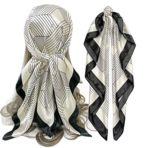 FAIRYGATE Schal Kopftücher Halstuch Damen Seide Gefühl Schals Frauen Elegant Seidenschal Seidentuch Scarf Bandana Taschentuch Ansatz Handgelenkband 78015 FAIRYGATE Schal Kopftücher Halstuch Damen Seide Gefühl Schals Frauen Elegant Seidenschal Seidentuch Scarf Bandana Taschentuch Ansatz Handgelenkband 78015 von FAIRYGATE