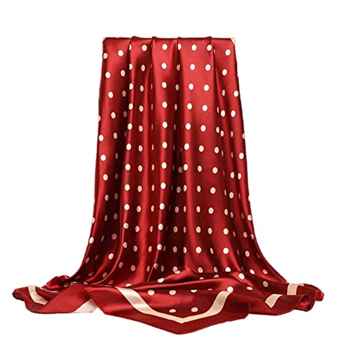 FAIRYGATE Schal Rot Damen Halstuch Damen Nickituch Damen Größe Schickes Seidentuch Bandana Perfekt für Frühling und Sommer DA2417 von FAIRYGATE
