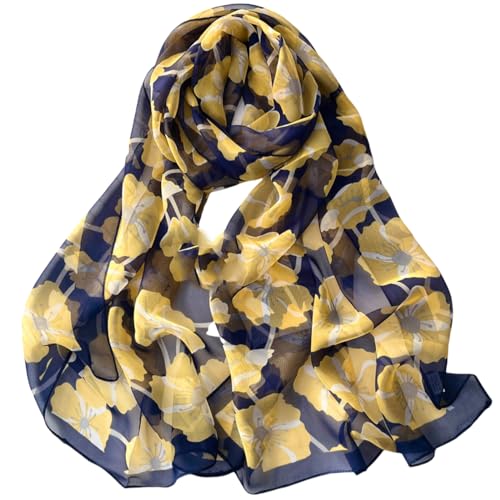 FAIRYGATE Schals & Tücher für Damen Damenschal Damen Frauen Leichter Blumendruck Schal Für Frühling Sommer Saison B7113 von FAIRYGATE