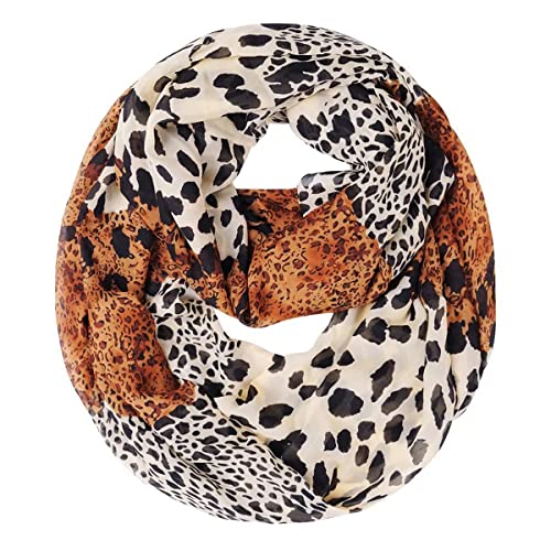 FAIRYGATE Schals & Tücher für Damen Loop Rundschal Schlauchschal Stola Schal leicht 03010 von FAIRYGATE