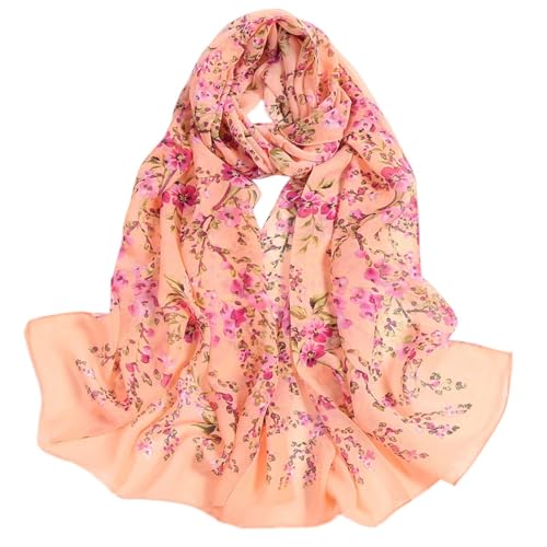 FAIRYGATE Schals & Tücher für Damen Schal Pink Chiffon Stola Damen Festlich Umhang Chiffon Elegant Großes Lang Schals Weiches Umschlagtuch für Brautkleider Abendkleider A4415 von FAIRYGATE