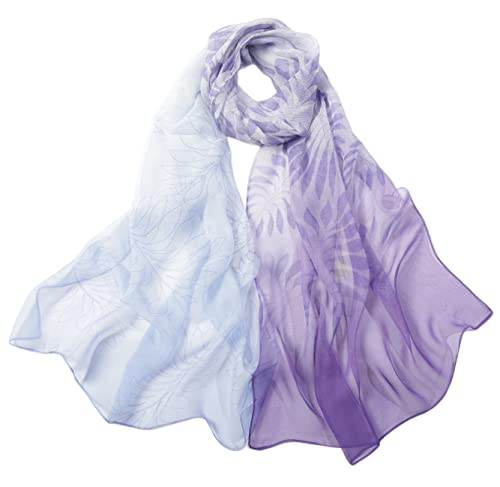 FAIRYGATE Schals & Tücher für Damen Seidenschals Damen Leicht Seidentuch Chiffon Silk Schal Halstuch Tuch Geschenk Frauen A4105 von FAIRYGATE