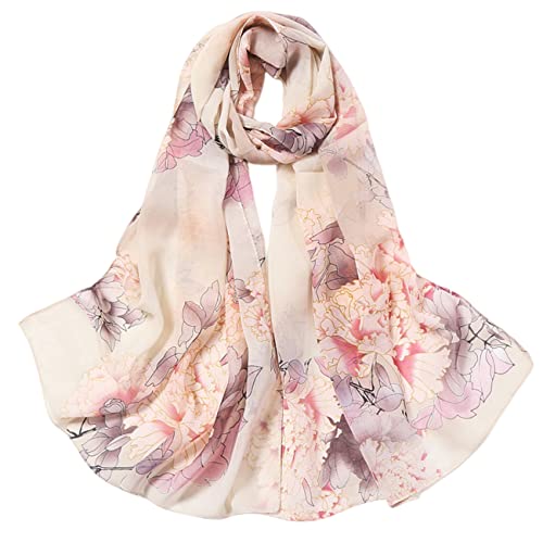 FAIRYGATE Schals & Tücher für Damen Stola Chiffon Schal Sommer Scarves Muslim Kopftuch Halstuch für Abendkleid Braut Hochzeit Sonnenschutz A4508 von FAIRYGATE