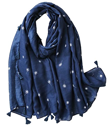 FAIRYGATE Schal Blau Schals & Tücher für Damen Stola Festlich Pashmina Tuch Spitzenschal mit Fransenschal für Hochzeit Halstuch 48008 von FAIRYGATE