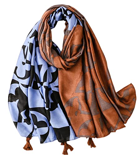 FAIRYGATE Schals & Tücher für Damen Tuch XXL Muster mit fransen Scarves Stola Schal Mädchen Frauen 85017 von FAIRYGATE