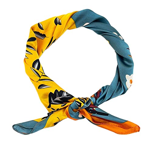FAIRYGATE Seiden Quadrat Schal Damen Ukraine Tücher Stolen Hochwertiges Seidentuch/Seidenschal - Halstuch-Stola Kopftücher 92007 von FAIRYGATE