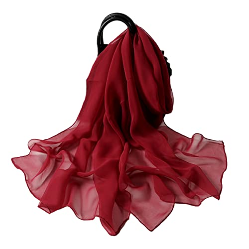 FAIRYGATE Seiden-Tuch für Damen Mädchen Elegantes Accessoire Seiden-Schal Halstuch Schulter-Tuch oder Umschlagstuch einsetzbar 6036 von FAIRYGATE