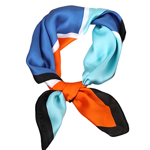 FAIRYGATE Seidenschal Damen Halstuch Seide Damen Seide Gefühl Schal Halstuch Schal Frauen Elegant Seidenschal Business Seidentuch Damen Scarf Bandana Handgelenk Kopftücher DA2218 von FAIRYGATE