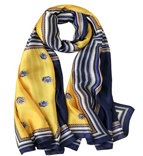 FAIRYGATE Seidenschals Damen 100% Seide Leicht Seidentuch Silk Schal Halstuch Tuch Geschenk Frauen Schals & Tücher für Damen 43021 von FAIRYGATE