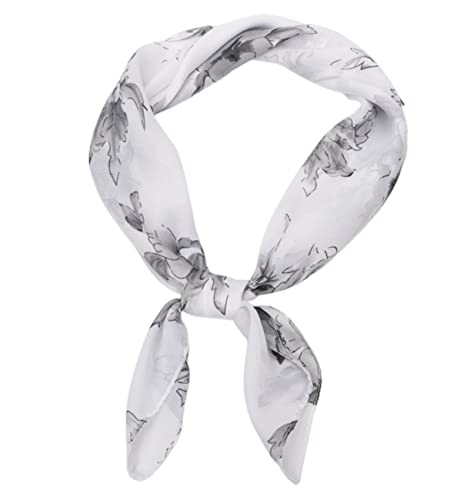 FAIRYGATE Seidentuch Damen Bandana Kopftuch Chiffon Mädchen Sommer Haarband Herren Halstuch Motorrad Seiden Haargummi Seidenschal Damen Multifunktionstuch DA2619 von FAIRYGATE