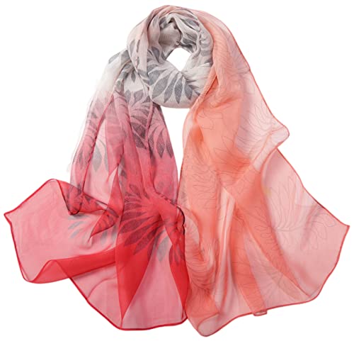 FAIRYGATE Schal Pink Damen Schal Tuch Stola elegante Schals und Tücher aus Chiffon A4112 von FAIRYGATE