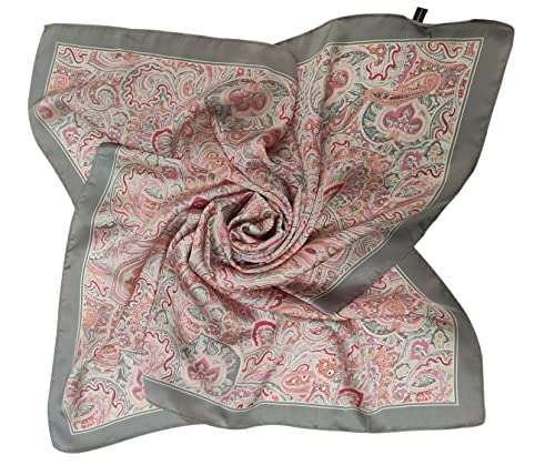 FAIRYGATE Seidentuch Damen Seide Seidenschal Bandana Halstuch Kopftuch Vierecktuch Schal Tuch Geschenk für Frauen 70 x 70 cm 21226 von FAIRYGATE