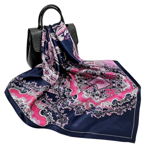 FAIRYGATE Halstuch Damen Seideschal Damen Bandana Damen Halstücher Seidentuch Schals Halstuch Seiden schal Scarf Bandana Taschentuch Ansatz Handgelenk Kopftücher 61007 von FAIRYGATE