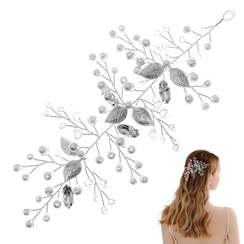 FAIRYGATE Stirnband Mädchen Kopfschmuck für Zöpfe Haarschmuck Hochzeit Haarband Damen Haarreif Braut Tiara Dekoration 5008 von FAIRYGATE