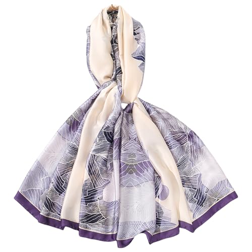 FAIRYGATE Stola Damen Festlich Elegante Schal Halswärmer Softes Tuch Kopftuch Design Lang Bunt Weich Tücher Basic Oversized Seidenschal Wärme Seidentuch Schals 42029 von FAIRYGATE
