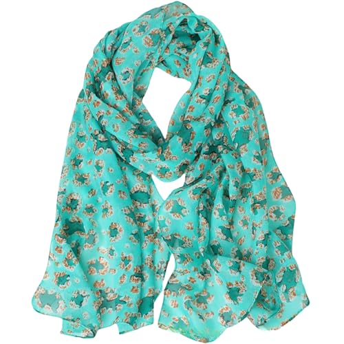 FAIRYGATE Stola Damen Festlich Musselin Schal - Tuch Chiffon Blumen Muster Fashion Leicht Tücher Schals 021 von FAIRYGATE