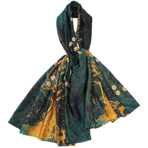 FAIRYGATE Stola für Abendkleid Seide Schal Sommer Tücher Seidentuch Weich Seidenschal für Damen Schals Satin Tuch für Hochzeit Party Abendkleider 97033 von FAIRYGATE