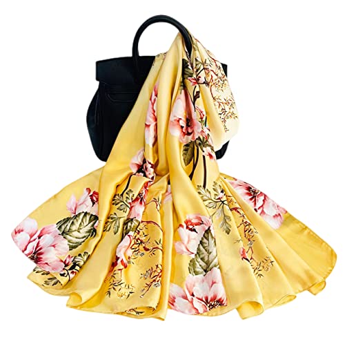 FAIRYGATE Stola für Abendkleid Seidentuch Damen Schal Seide Halstuch Silk Scarf Hochzeit Stola Festlich Seidenschal 83030 von FAIRYGATE