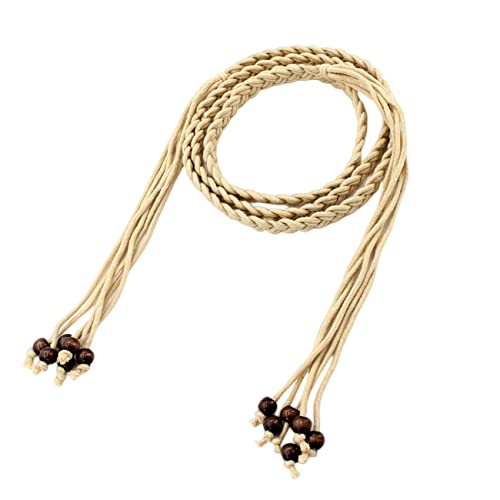 FAIRYGATE Gürtel Ohne Löcher Taillengürtel Damen Geflochten Hüftgürtel Dünne Bindegürtel Gürtel Kordel Lang Kleidgürtel für Kleider Mäntel, DA0908 von FAIRYGATE