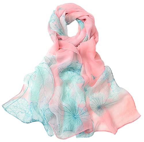 FAIRYGATE Tuch Damen Frühling Seiden Tuch Hochwertiger Schal für Damen Mädchen luftiges Halstuch Seidentuch Seidenschal weiche elegante Chiffon Stola Sommer Herbst Winter A4607 von FAIRYGATE