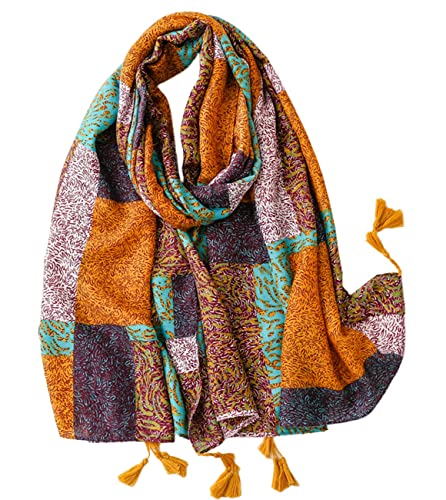 FAIRYGATE Tuch Damen im Bunter Muster Design Hochwertiger Schal für Frauen Mädchen Halstuch Schal Damenschal 99015 von FAIRYGATE